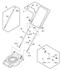 Part Location Diagram of 80082447 Murray Handle, Lower Assembly